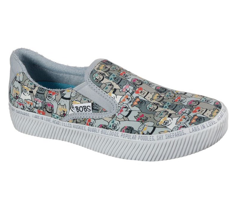 Skechers Dam Grå/Olika Färger Slip On - Bobs B Wild - Heart Eyes - Sverige (ENFDO-1453)